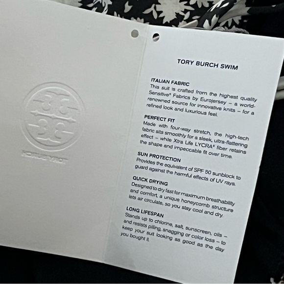 Tory Burch NWT Orchard Floral One Piece Swimsuit Large $298 - Picture 5 of 15